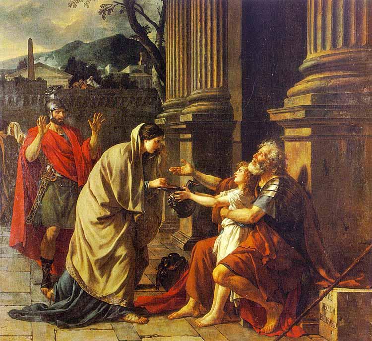 Jacques-Louis David Belisarius Begging for Alms Spain oil painting art